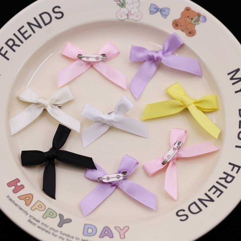 Handmade - Mini Ribbon Bow - Brooch Sets - detail view 3