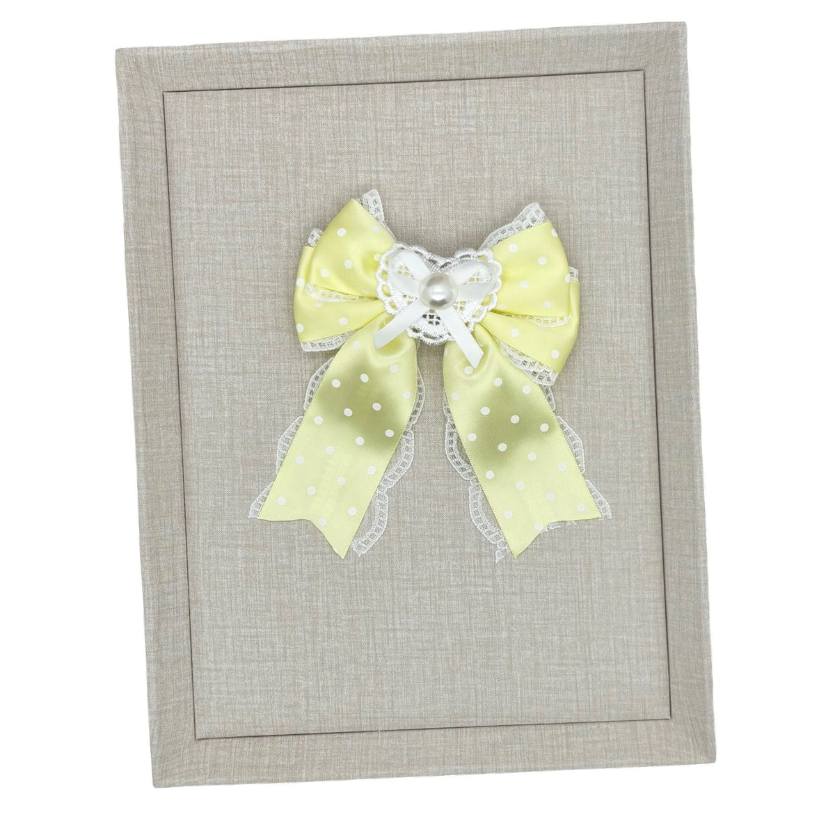Handmade - Sweetheart Polka Dot - Crystal Lace Bow Brooch - detail view 17