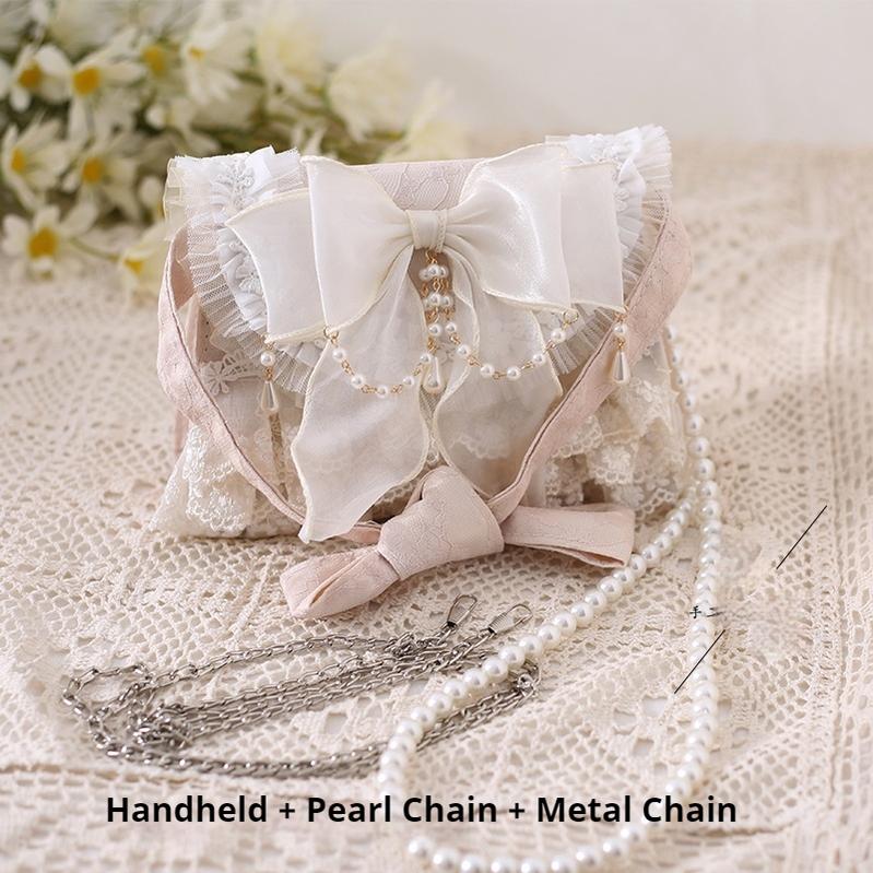 Xiaogui - Elegant Lolita Handbag Ivory Tea - Party Lolita Bag Bag