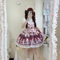 S / Beige Pink - JSK + Train + Bear Headband