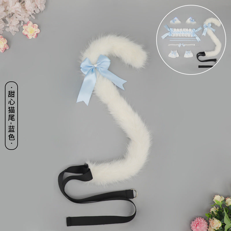 Cute Girl Hair Accessories Lolita Comic Exhibition Multi-use Clip Bow Hair Ornament Cat Ear Hair Clip Cat Ear Headband - Lolita Fetch