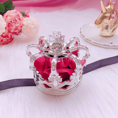 Lolita Crown Hair Accessories Gorgeous Rose Crown Hairband Headdress Golden Crown Hair Clip COS Crown Headdress