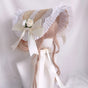 Chapeau plat à lacets beige / Pas de restriction de périmètre crânien