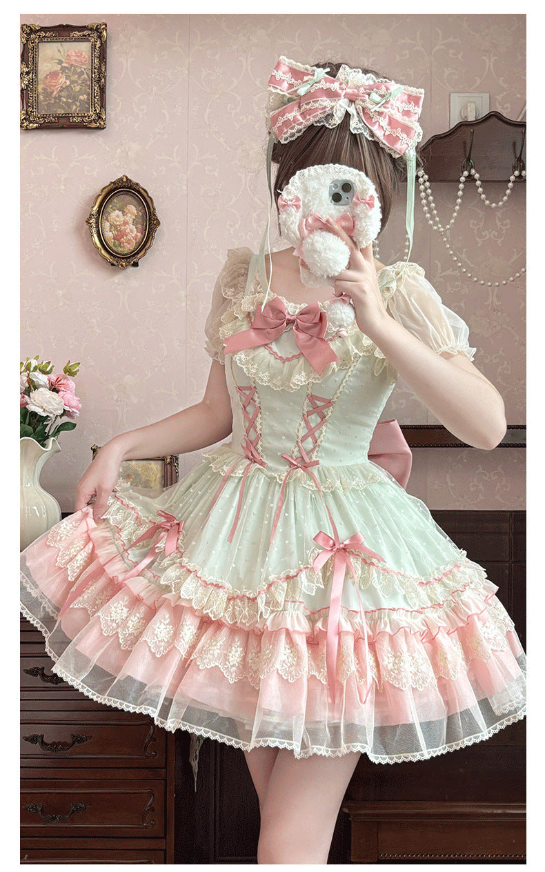 ZhiJinYuan - CandyHouse- Original Lolita French Ballet Style JSK  Dress