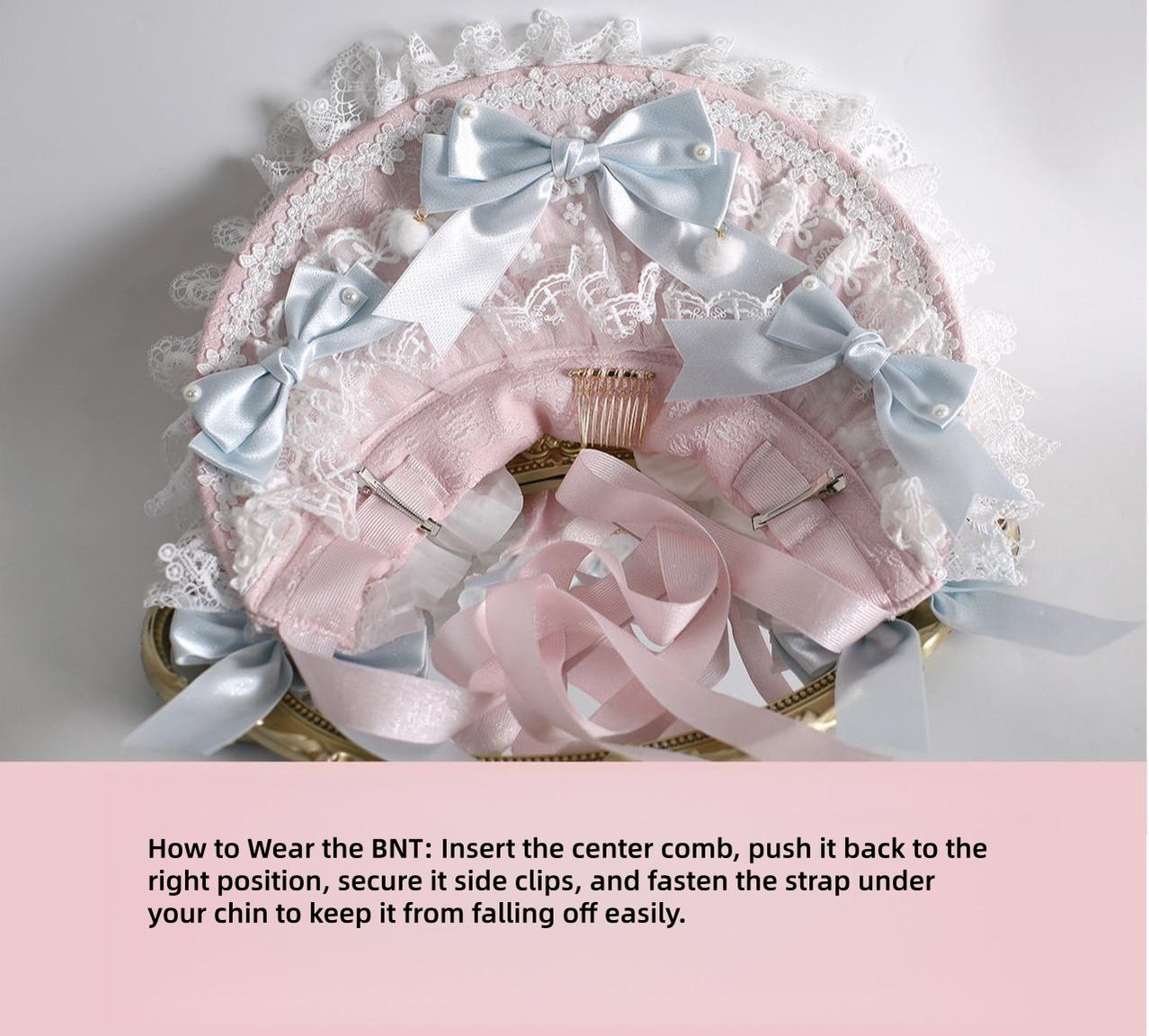 Xiaogui - Lolita Headdress - Bunny Ear KC, Embroidered Lace Headwear