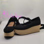 34 / Black matte [pointed toe - 7cm heel at the back and 5cm at the front]