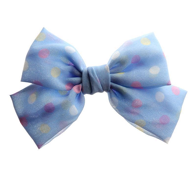 Handmade - Mini Polka Dot Bow - Clip, Brooch or Craft Accent - detail view 2
