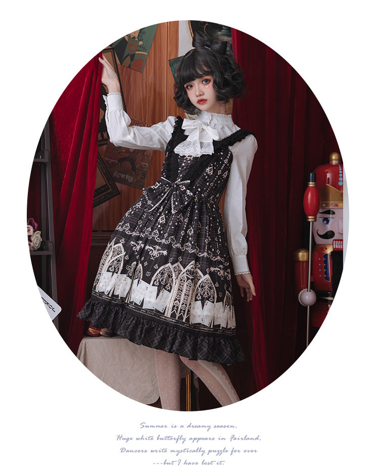 Eieyomi - Elegant Autumn Winter - Velvet Blouse with Stand Ruffle Collar and Chest Bow - product detail 8