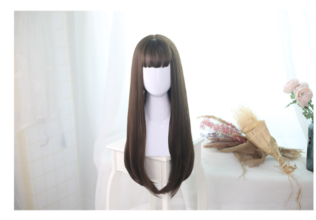Dalao Home - Lolita JaneNye 65cm Straight Wig - Black Wig