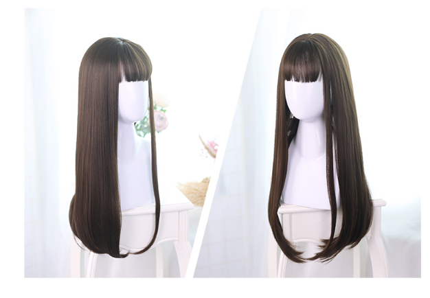 Dalao Home - Lolita JaneNye 65cm Straight Wig - Black Wig