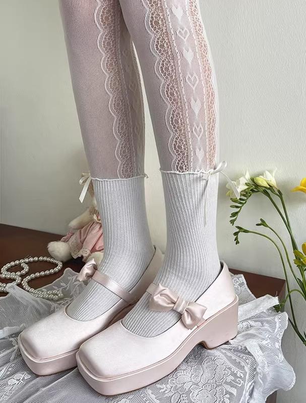 WAGUIR - Sweet Lolita Lace Patchwork - Pantyhose Socks