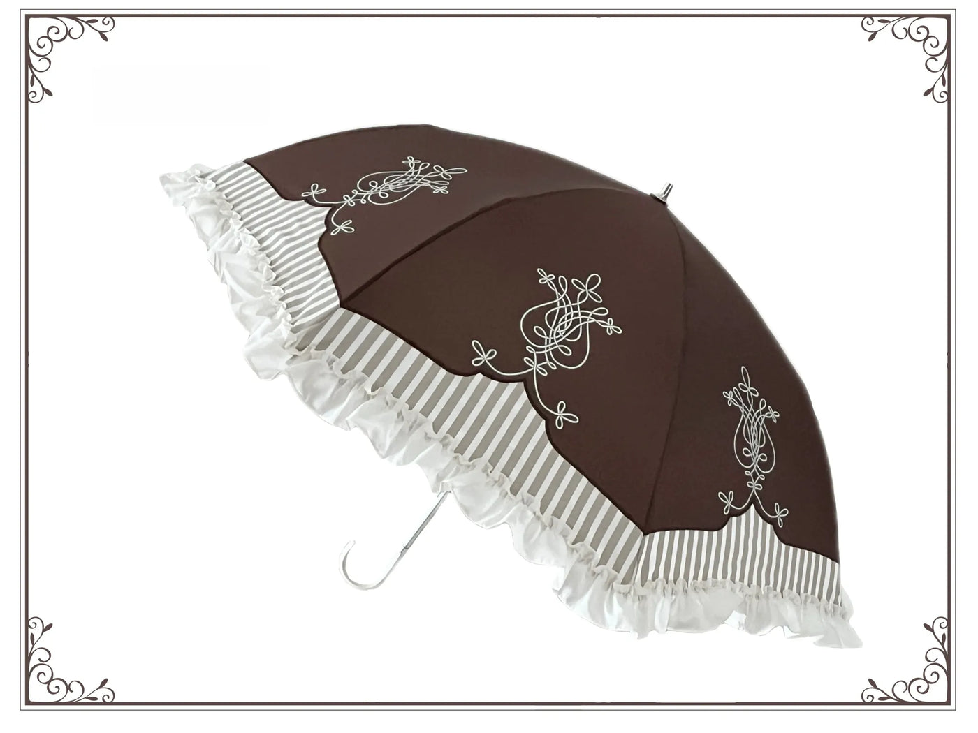 Whale Island - Lyre Academy - Classic Lolita Two-Fold Parasol with Lyre Prints - product detail 2