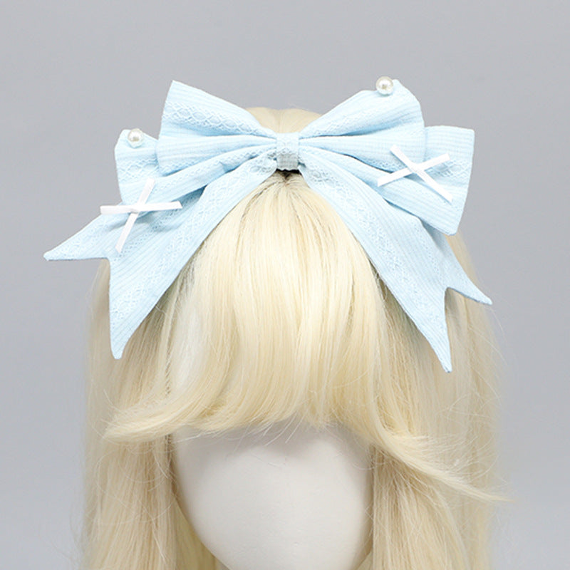 Lolita Back of Head Top Clip - Original Japanese Bow Versatile Hair Accessory - Lolita Fetch