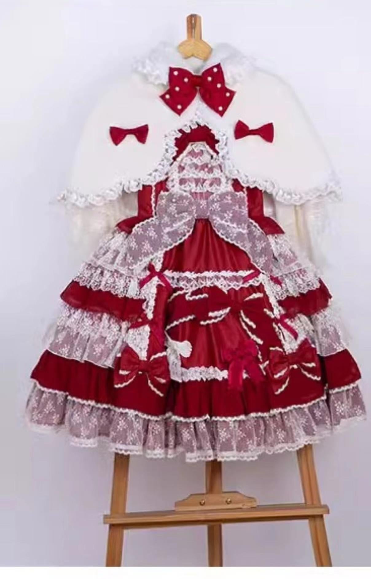 Letters from Unknown Star - Kawaii Lolita Cape Winter Lolita - Shawl Daily Outerwear