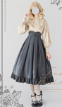 S / Jupe longue gris fumée / En stock