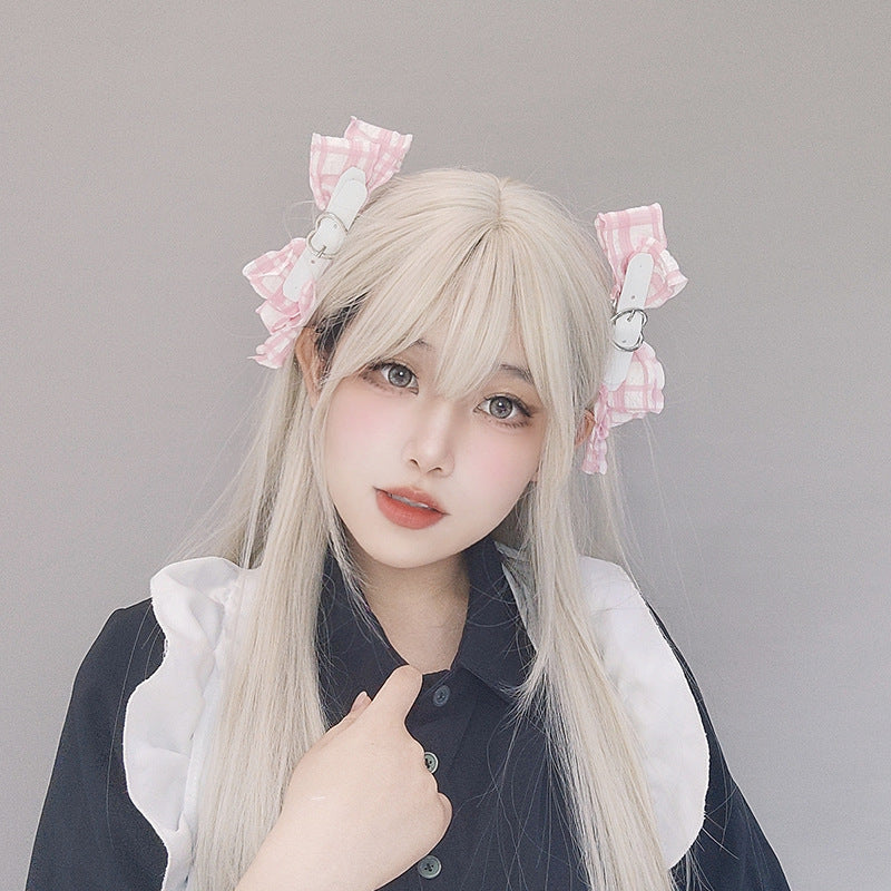 Dark Sweet Cool JK Lolita Hairpin - Comic Con Cute Sweetheart Bow Ornament - Lolita Fetch