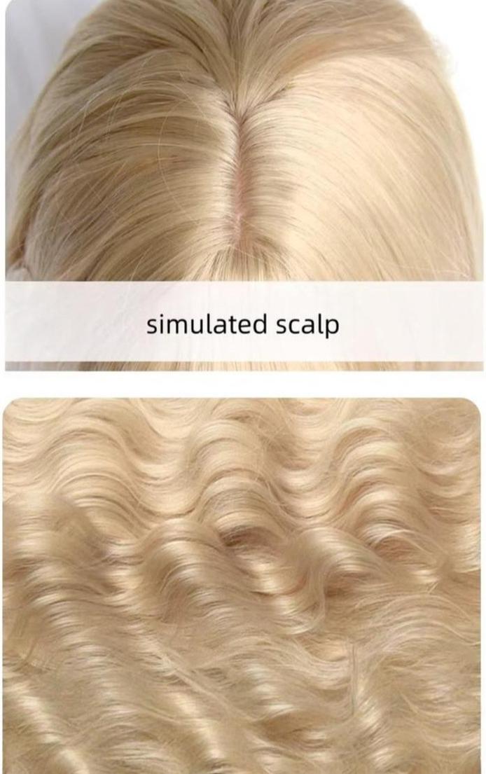 Sinwavy - Doll-like Lolita Long Curly Wig - Comic Sideburns Wig