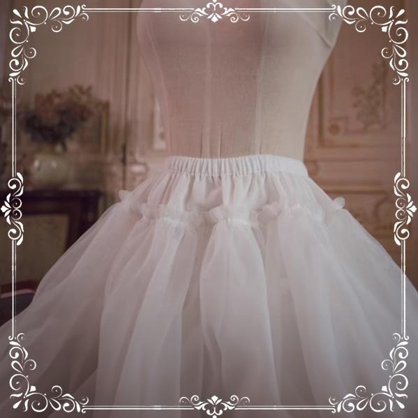 Aurora&Ariel - Dailywear A-Line - 18" (45cm) A-line Lolita petticoat with four organza layers and cotton lining