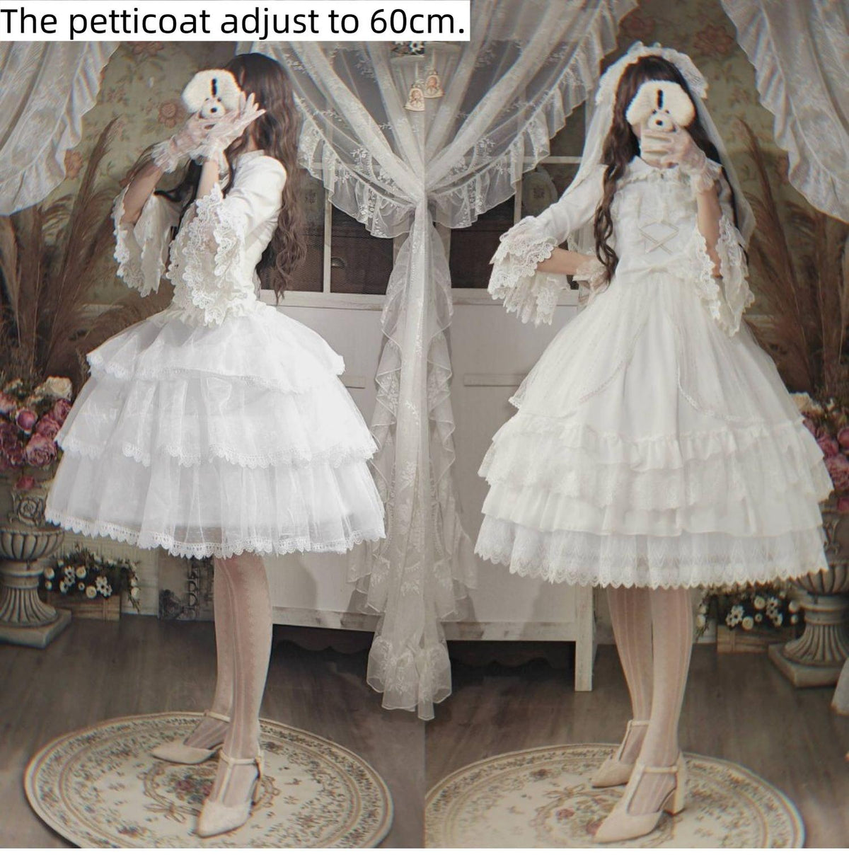 Motadalu - Magic Petticoat - Lolita Hoop Petticoat with a three-layer flounce hem - product detail 6
