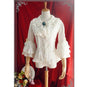 S / white (brooch on the collar is random sent)