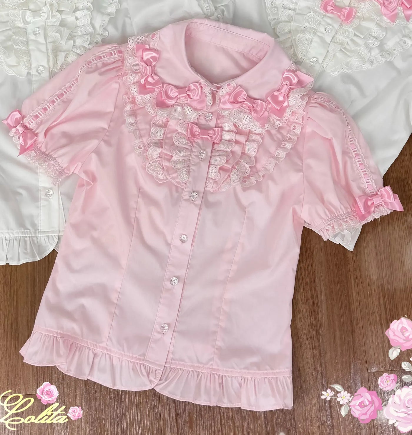 Summer 2026 - Old School Lolita Floral Printed JSK Dress with Ribbon Bows