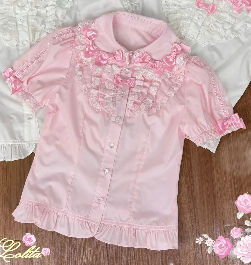 Summer 2026 - Old School Lolita Floral Printed JSK Dress with Ribbon Bows