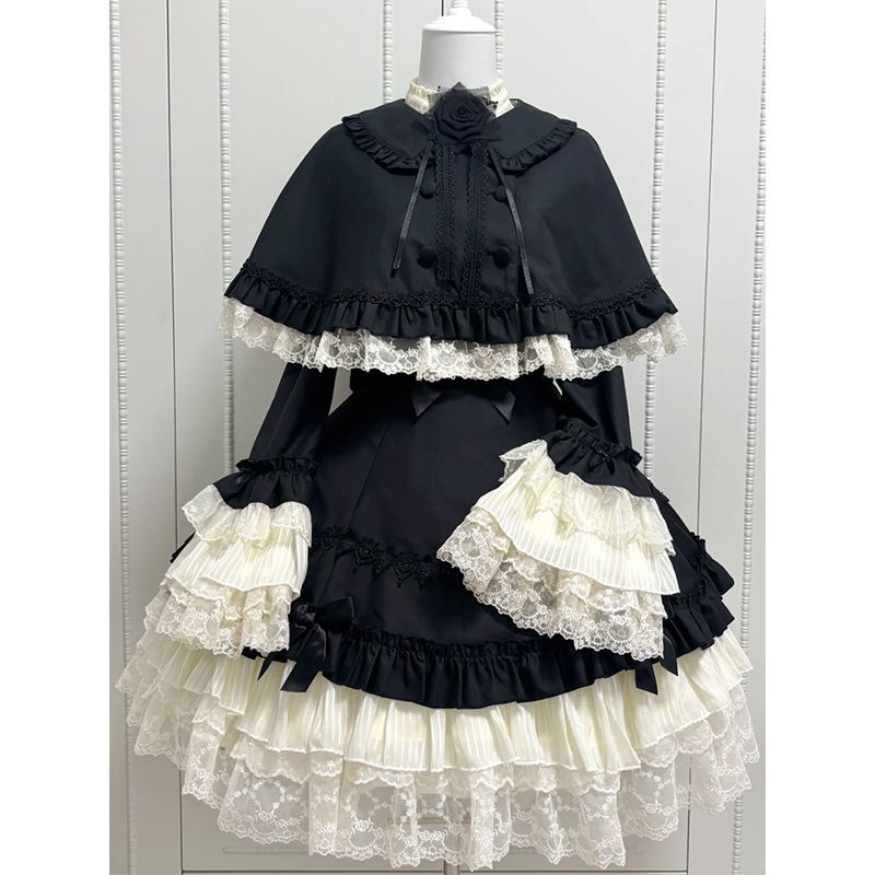1st Anniversary - Nocturne Song - Black Dress and Cape Set - product image 4