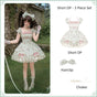 Short OP 3-piece Set (short OP + hairclip + choker) - pre order / S