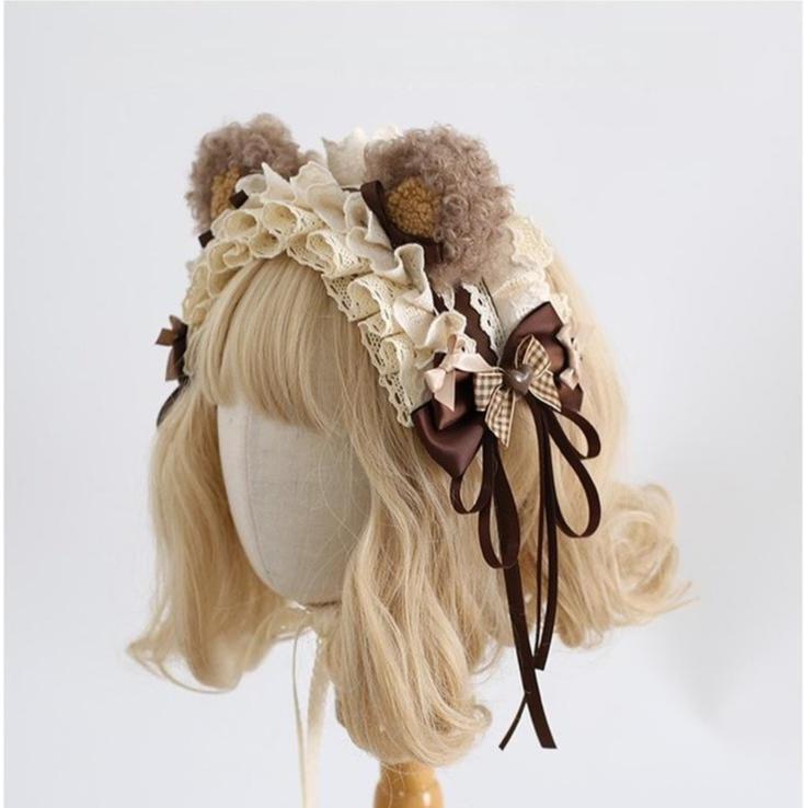 Xiaogui - Kawaii Lolita Headdress - Detachable Bear & Bunny Ears Headwear