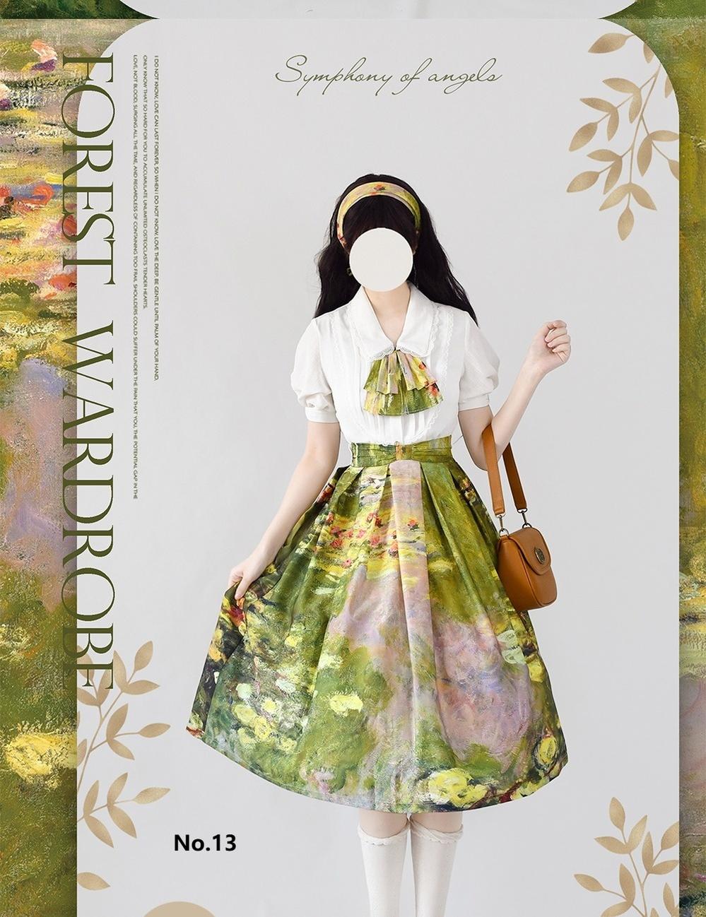 Daily Lolita SK, Retro Classic Monet Oil Painting S No.13