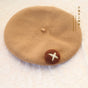 Wool felt mushroom (camel color) / M(56-58cm)