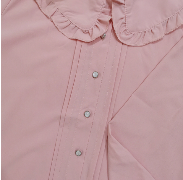 Niu Niu - Plus Size Lolita Blouse Long Sleeve - Shirt Innerwear