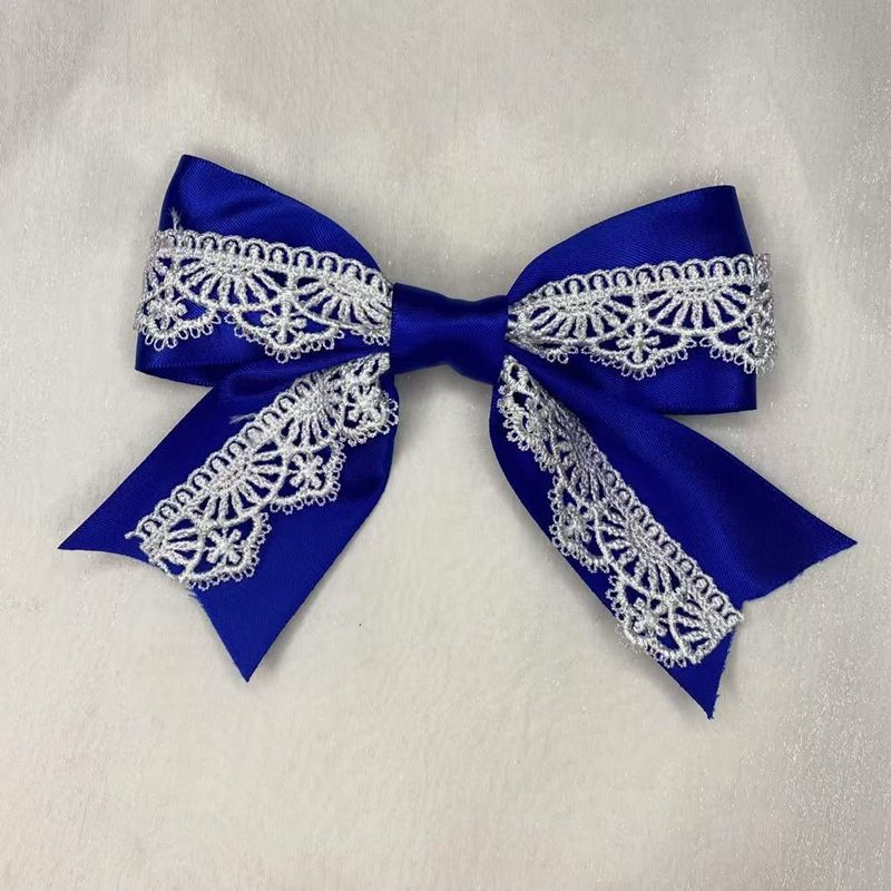 Handmade - Showa Cake Lace Bow - Hair Clip or Brooch - detail view 4