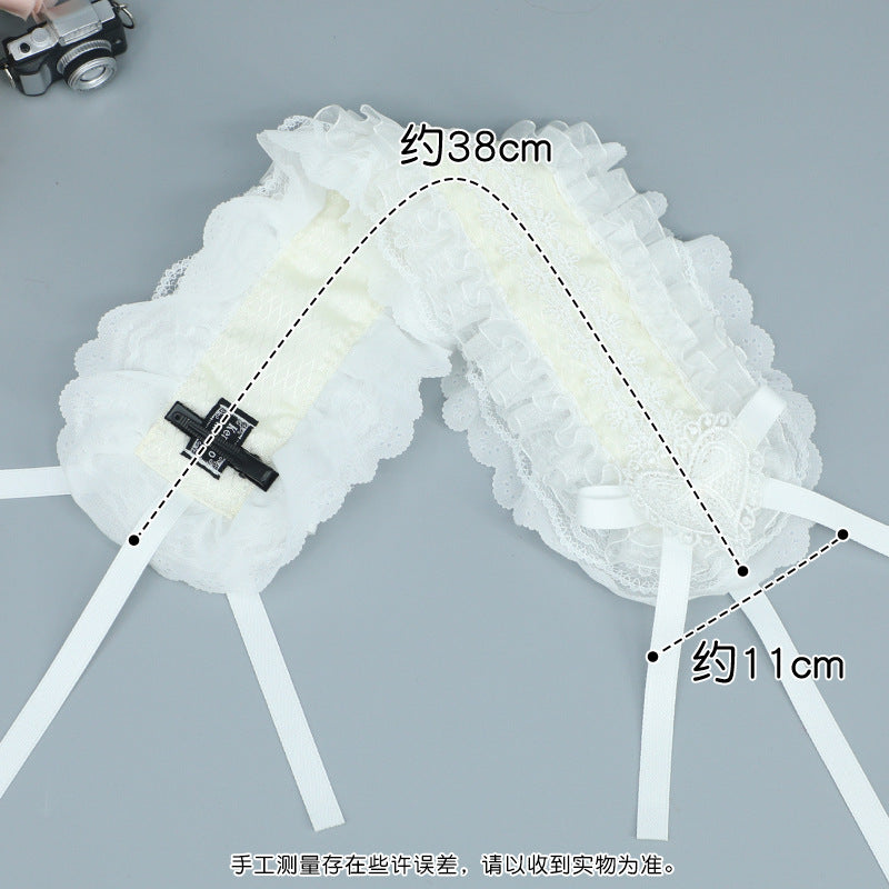 Comic Exhibition Girl Lolita Lace Hair Accessories DOLL Style Headband Ribbon Bow Dark Lolita Sweet Hair Accessories - Lolita Fetch