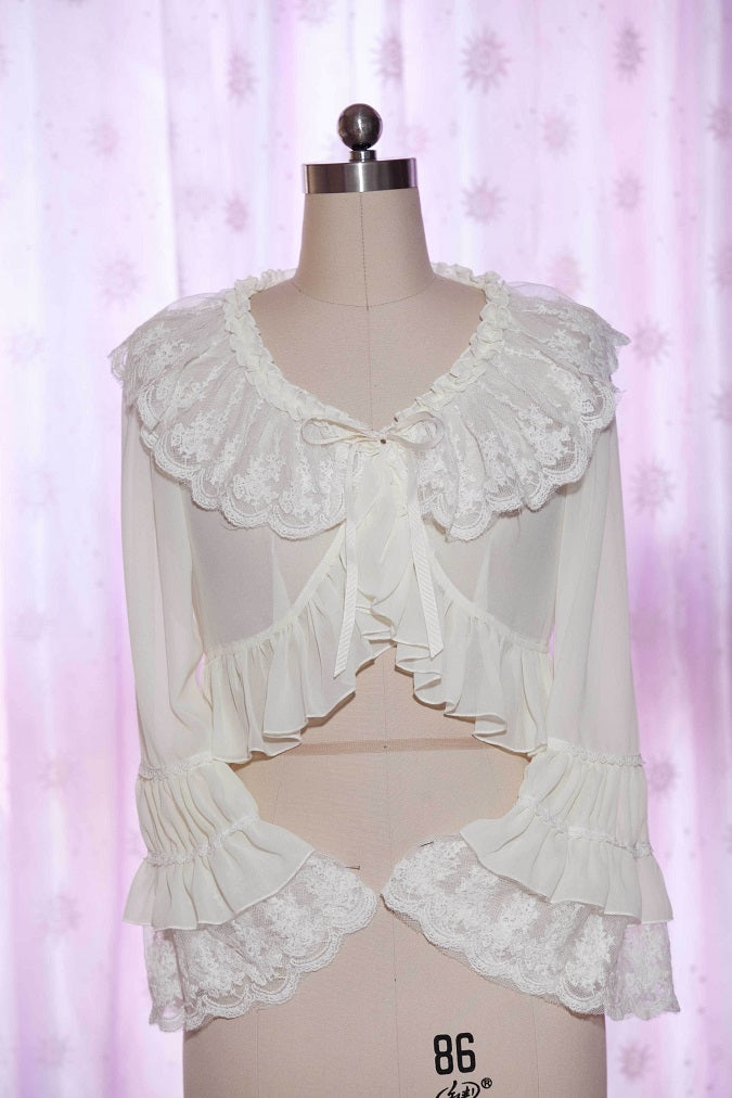 Yilia - Sweet Shell Lolita Chiffon Blouse - Innerwear