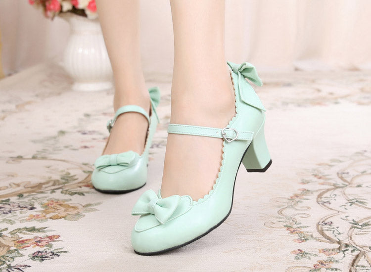 Sosic - Kawaii Lolita Round Toe Shoes - Shoes