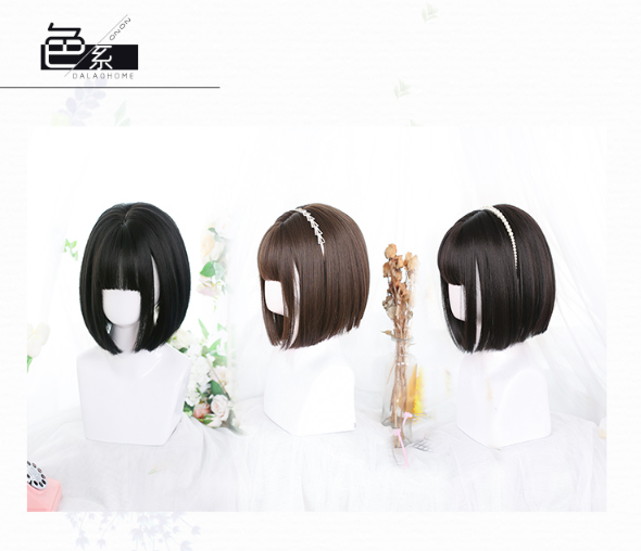 Dalao Home - Lolita 30cm Japanese BOBO JK Wig - Wig