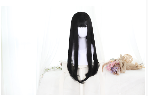 Dalao Home - Lolita JaneNye 65cm Straight Wig - Black Wig