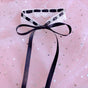 Collier ceinture en dentelle noire
