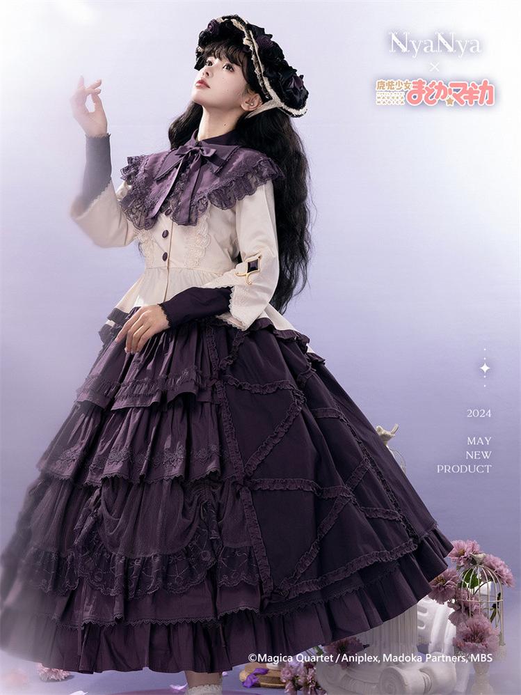 NyaNya - IP Collab Lolita Dress Madoka Kaname Homura Akemi Lolita OP dress
