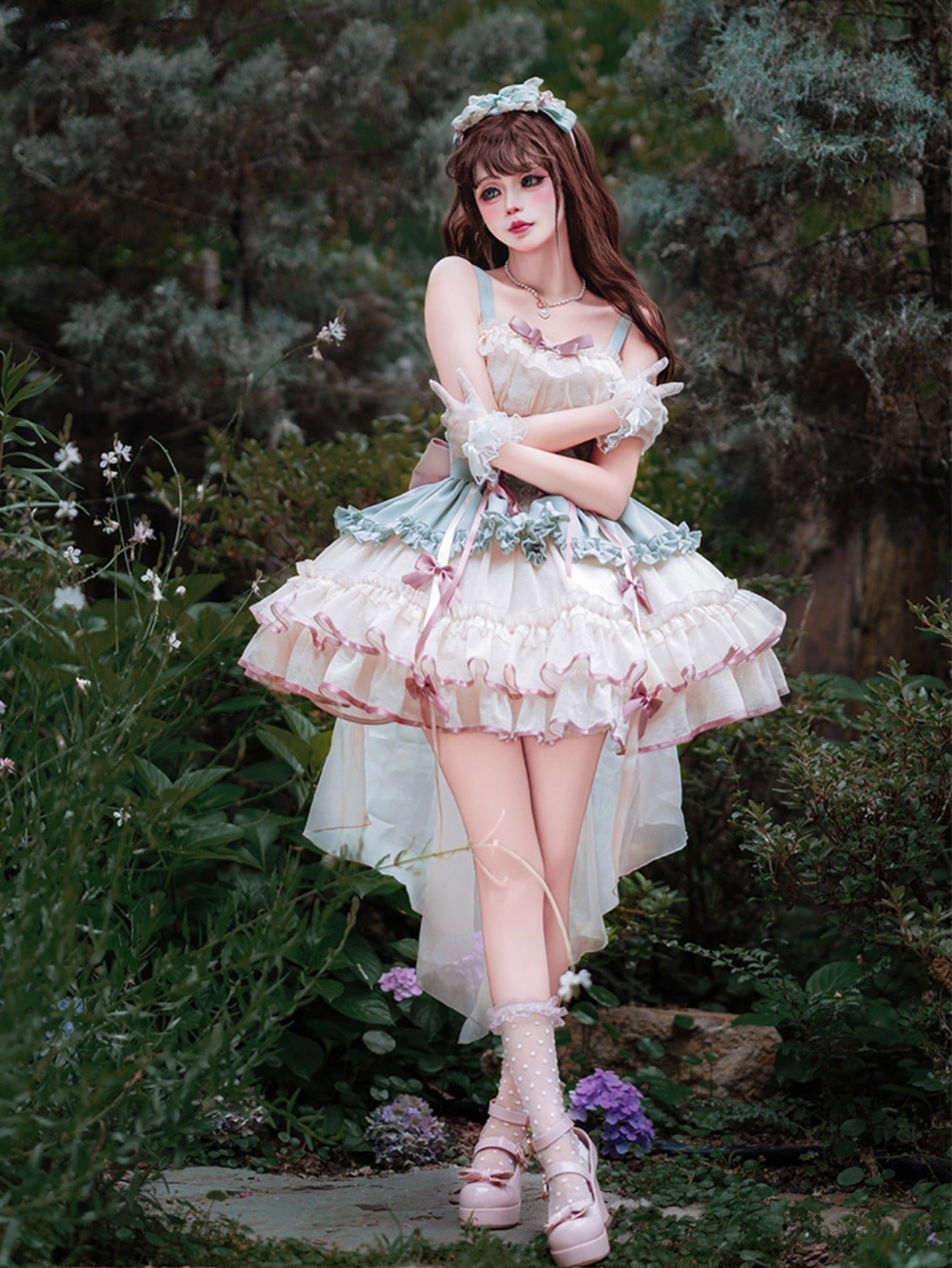 ZhiJinYuan - Time Waltz - Sweet Lolita Short Dress Ballet Style JSK - Lolita Fetch
