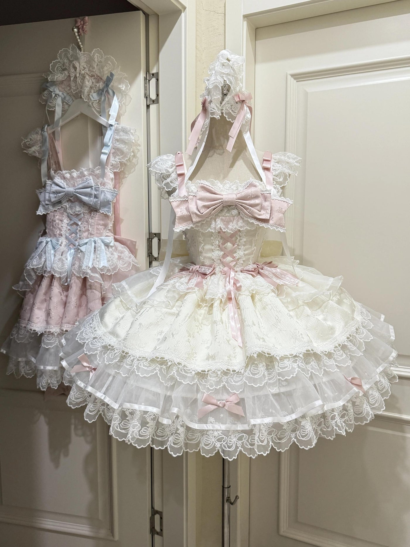 Fleeting Isle - Sweet Lolita Ballet Style Jumper Dress Apricot JSK Only S