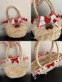 S / Strawberry straw bag