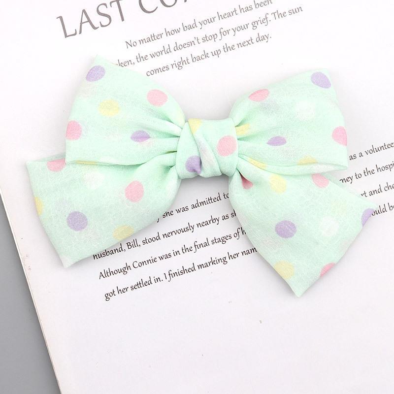 Handmade - Mini Polka Dot Bow - Clip, Brooch or Craft Accent - detail view 9