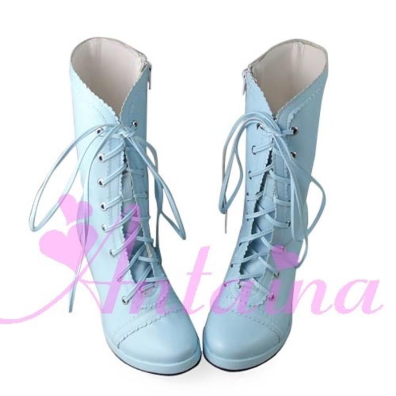 Antaina - Elegant Lolita Heel Boots Heel - Shoes Multicolor Shoes