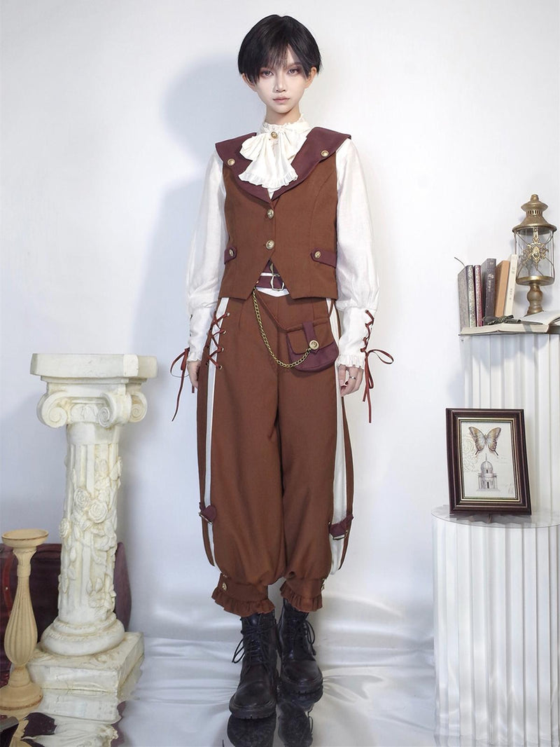 Letters from Unknown Star - Pirate Guide - Vintage Lolita Suit Vest JSK Dress