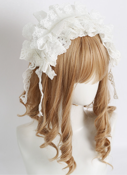 Xiaogui - Sweet Lolita Lace Headdress - Headwear