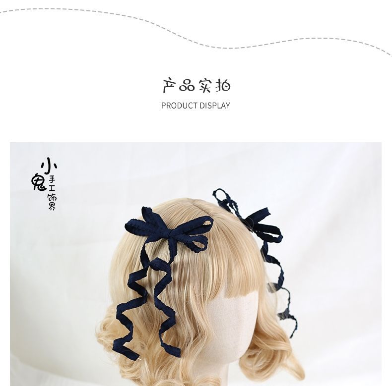 LolitaFetch double ponytail twist hair clip featuring pastel colors and cute Lolita-inspired design for headdresses.