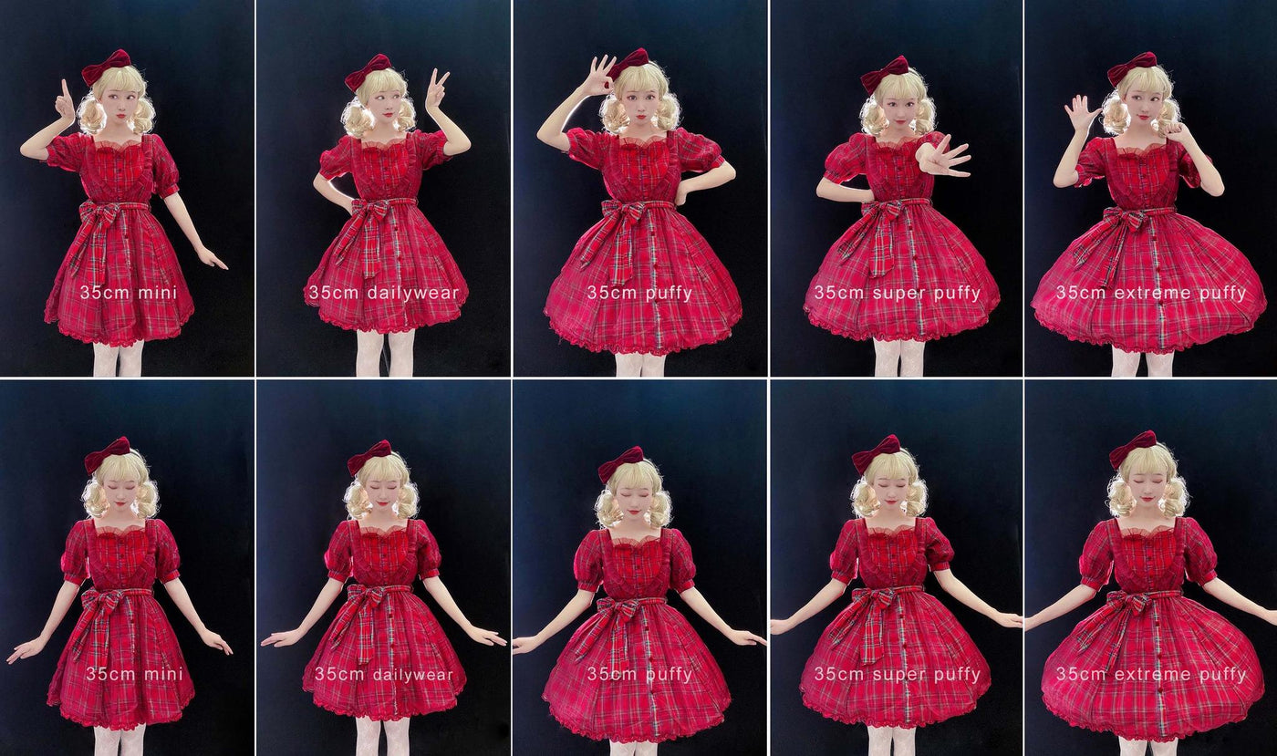 Aurora&Ariel - Short A-Line Petticoat Collection - 13.8 in Lolita Petticoat with five volume levels - product detail 9
