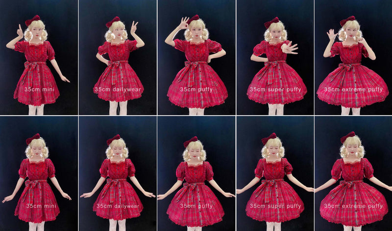 Aurora&Ariel - Short A-Line Petticoat Collection - 13.8 in Lolita Petticoat with five volume levels - product detail 9